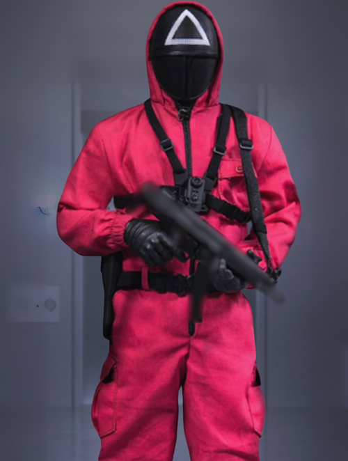 Squid Game 3 Guard Costume With Mask Squid Game Guard Cosplay Squid